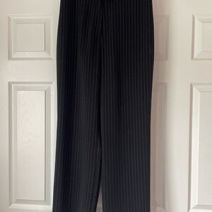 Geoffrey Beene Sport Black Striped Dress Pants